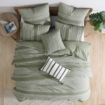 Riverbrook Home 5pc Queen Harley Comforter Bedding Set Green: Heavyweight Jacquard, Reversible, Embroidered Details — фото 3