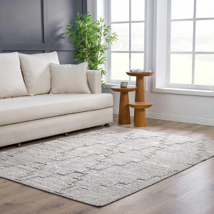 Hauteloom Butch Taupe Textured Performance Rug - 1 of 4