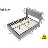 Grungis Bed Frame with Wingback Headboard,Liftable Storage Platform Bed with USB Ports for Bedroom - 3 of 4
