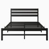 Okak Full Size Bed Frame, Full Size Platform Bed Frame with Rustic Vintage Wood Headboard, Strong Metal Slats Support Mattress Foundation - 4 of 4