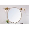 Elegant Lighting Gene 1 light Brass and Clear glass right Wall sconce - 2 of 4