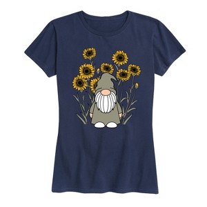 Women's - Instant Message - Sunflower Gnome Short Sleeve Graphic T-Shirt - 1 of 4