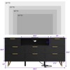 8 Drawer Dresser for Bedroom with Charging Station - Stylish 55 Inch TV Stand with LED Lights - 3 of 4