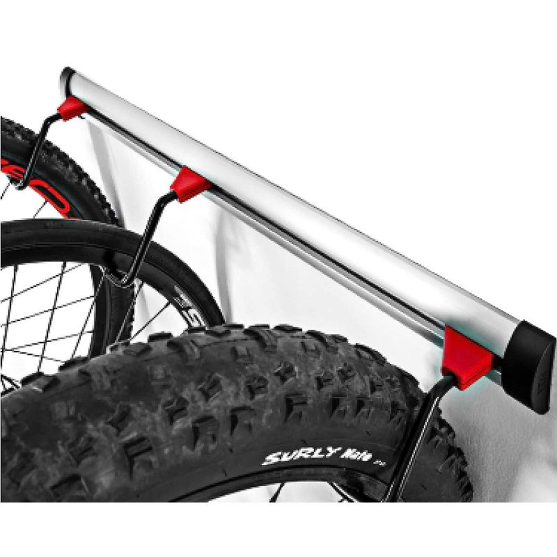 PRO BIKE TOOL Adjustable Indoor Hanging Wall Bike Rack, White 3 Bikes Version, 2 of 5