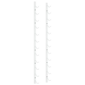 vidaXL Wall Mounted White Iron Wine Rack - Capable of Holding 12 Wine Bottles, Suitable for Modern Kitchens, Bars and Pantries - 1 of 4