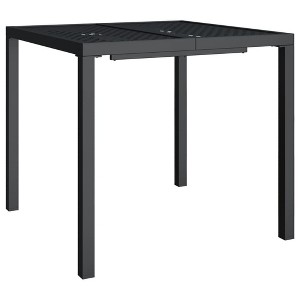 vidaXL Patio Table Patio Furniture Dining Table for Garden Anthracite Steel - 1 of 4
