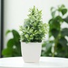 Unique Bargains Artificial Plants Plastic Green 2.76"x2.76"x7.09" 1 Pcs - 2 of 4