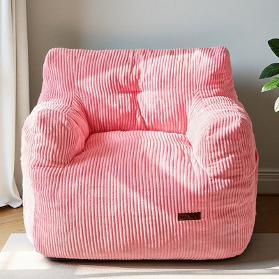 MAXYOYO Bean Bag Chair, Tufted Corduroy Bean Bag Couch Lazy Chair with Filler for Adult Teen