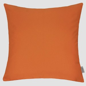 TopComfy Support Pillow Weather Resistant Skin Friendly Fabric for Outdoor Patio Use, Orange, 17"*17"*10" - 1 of 4