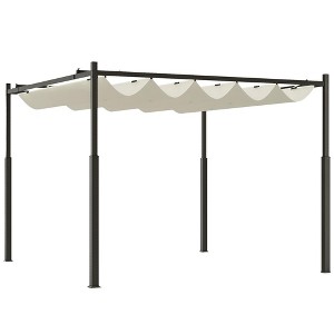 10' x 10' Retractable Pergola, UPF30+ Patio Pergola - 1 of 4