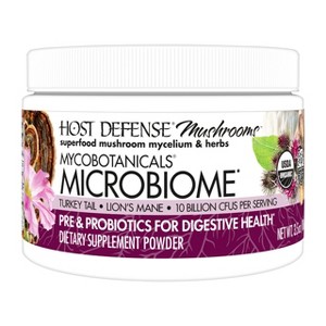 Host Defense MycoBotanicals Microbiome* Powder - Digestive & Immune Support - 3.5 oz (33 Servings)* - 1 of 4