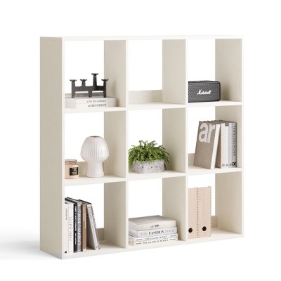 9-Cube Bookcase, Bookshelf, 3-Tier Open Shelf for Display