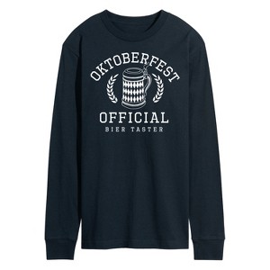 Men's - Instant Message - Oktoberfest Official Bier Taster Long Sleeve Graphic T-Shirt - 1 of 4