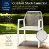 Best Choice Products Set of 2 Indoor/Outdoor Aluminum Woven Rope Dining Chairs w/ Armrests - 4 of 4