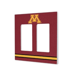 NCAA Big Ten Universities Stripe Hidden-Screw Light Switch Plate for Double Rocker - 1 of 4