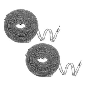Unique Bargains Plastic Windproof Non-Slip Portable Travel Clothesline 2 Pcs - 1 of 4