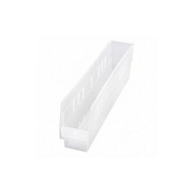 Quantum Storage Systems Economy Shelf Bin, Nesting, 23-5/8"W X 4-1/8"D X 6"H, (7) Divider Slots