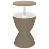 vidaXL 3-in-1 Ice Cooler Table Light Brown Polypropylene - 2 of 4