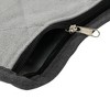 Quilted Table Leaf Storage Bag, Heavy-Duty Poly-Cotton Canvas, Interior Storage Pocket, Zippered, Gray with Charcoal Trim - 3 of 4