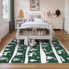 2x6 Runner Rug,Christmas Rugs with Xmas Tree Reindeer Snowflake for Holiday Decor - 2 of 4