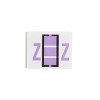 Smead A-Z Color-Coded Bar-Style End Tab Labels Letter Z Lavender 500/Roll 67096 - 4 of 4