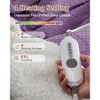 Heated Electric Blanket Throw Twin Full Queen King Size, Soft Flannel Waffle Fast Heating Blankets, 4 Heating Levels 10 Hours Auto Off Machine Wash - 4 of 4