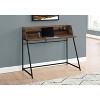 Monarch Specialties Computer Desk Home Office Laptop Storage Shelves 48InchL Work Metal Laminate Brown Black Contemporary Modern - 2 of 4