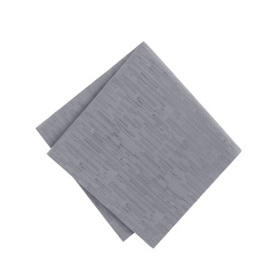 Gray Textured Water and Stain Resistant Polyester Napkins, Set of 4