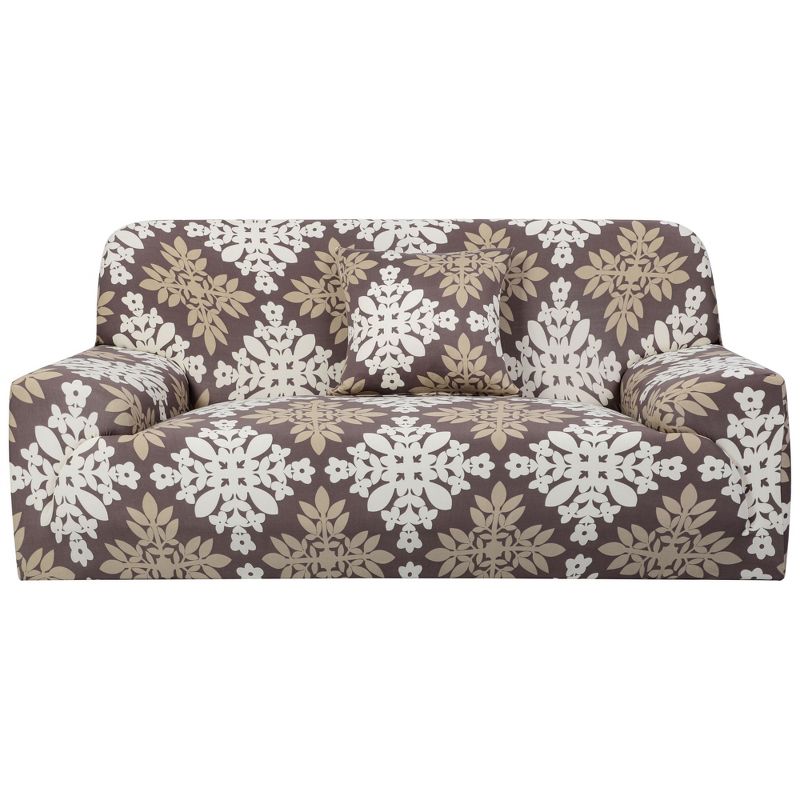 PiccoCasa Printed Sofa Cover Stretch Couch Covers Sofa Slipcover for Cushion Couch Slipcovers with One Free Pillowcase, 4 of 5