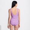 Lands' End Women's Chlorine Resistant High Leg Soft Cup Tugless Sporty One Piece Swimsuit - 2 of 4