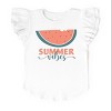 The Juniper Shop Boho Summer Vibes Watermelon Flutter Sleeve Tee - 2 of 4