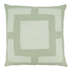 Saro Lifestyle Geometric Design Pillow Cover - 1 of 3