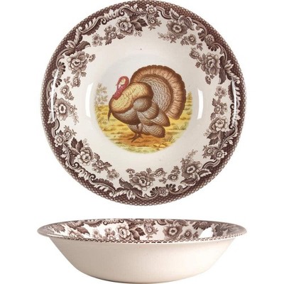Spode Woodland Ascot Cereal Bowl, 8 Inch, Made in England from Fine Earthenware, Assorted Birds
