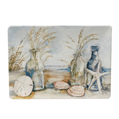 14" x 10" Coastal Landscape Rectangular Serving Platter - Certified International