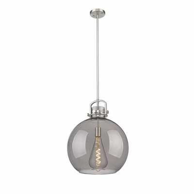 Newton Sphere - 1 Light Stem Hung Pendant In Industrial Style-21.38 Inches Tall and 16 Inches Wide