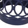 Maggift Patio End Tables Accent Side End Table for Outdoor and Indoor, Garden, Backyard Use, Special Design, Blue, 13.75"*13.75"*18" - 3 of 4