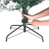 6FT PVC Flocking Christmas Tree with 750 Branches Spread Out Naturally Tree - 3 of 4