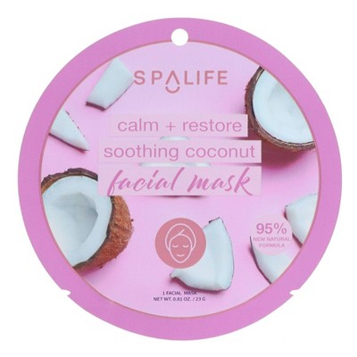 SpaLife Soothing Face Mask Coconut - 0.81oz