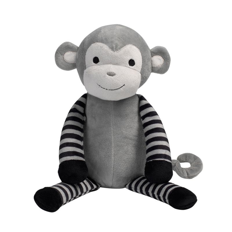 Bedtime Originals 5-Piece Gray Baby Gift Basket - Gray, Animals, Jungle, Monkey, 5 of 10