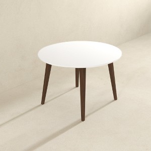 NicBex Round Dining Table 46" Modern Minimalist Wood Dining Table for Dining Room - 1 of 4
