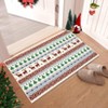 Christmas Area Rug, Washable Snowflake Holiday Accent Rug, Non Slip Low Pile Decorative Boho Carpet for Home - 2 of 4
