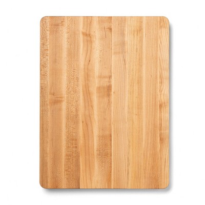 John Boos Small Chop-N-Slice Maple Wood Cutting Board for Kitchen, Reversible Edge Grain Square Butcher Boos Block