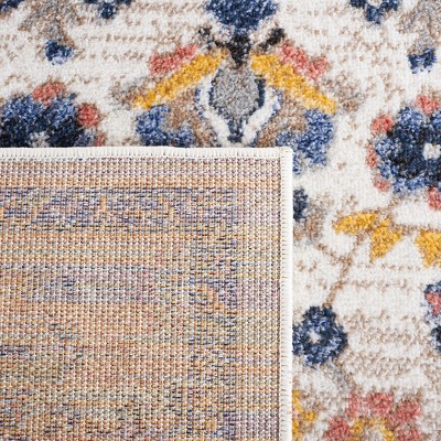 Reversible Astoria Charm Blue and Beige Synthetic 4' x 6' Rug