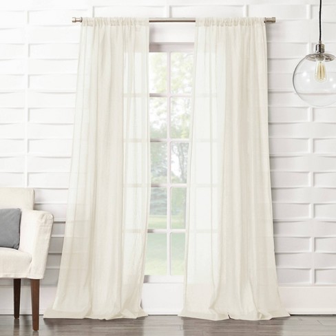 semi sheer textured curtains