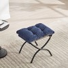 Dolonm Lazy Chair with Ottoman, Modern Lounge Accent Chair with Armrests, Side Pocket & Footrest, Soft Upholstered Reading Chair for Small Spaces - 4 of 4