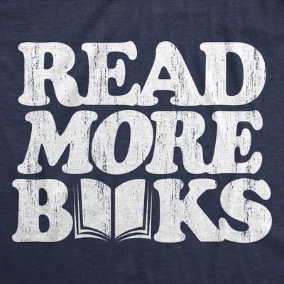 Мужские футболки Crazy Dog T-Shirts, Inc. Mens Funny T Shirts Read More Books Sarcastic Reading Lovers Graphic Novelty Tee for Men - Crazy Dog Men's T Shirt for Nerds Navy L — фото 2