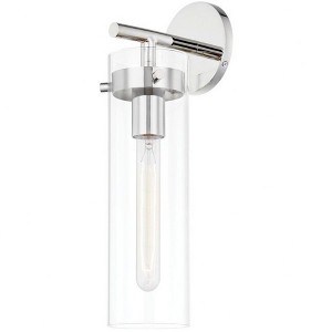 Mitzi Haisley 1 - Light Wall Light in  Polished Nickel Clear Shade - 1 of 1