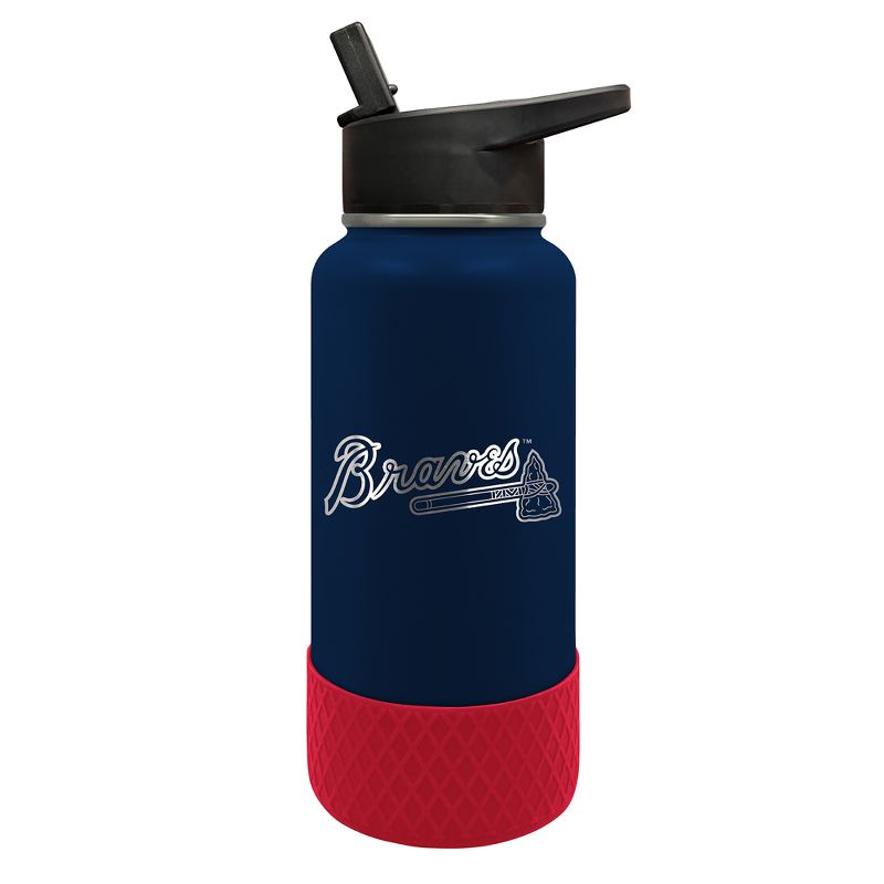 MLB Atlanta Braves 32oz Thirst Hydration Water Bottle, 1 of 2