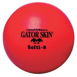 S&S Worldwide Gator Skin Softi Ball, Red, 8in - 1 of 3