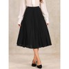 INSPIRE CHIC Women's Elastic Waist Flowy A-Line Maxi Pleated Skirts - 4 of 4